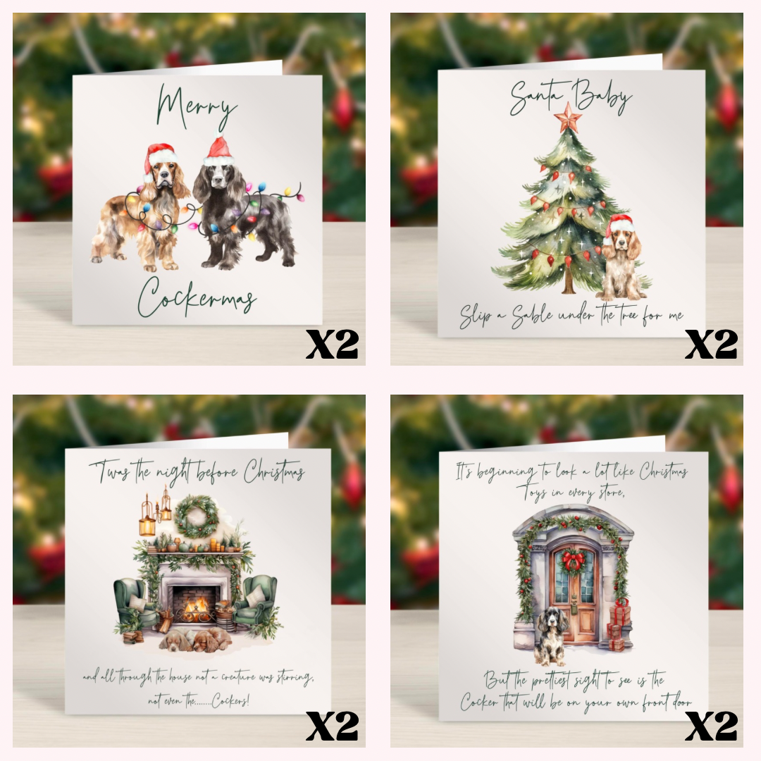 Cocker Spaniel Christmas Card