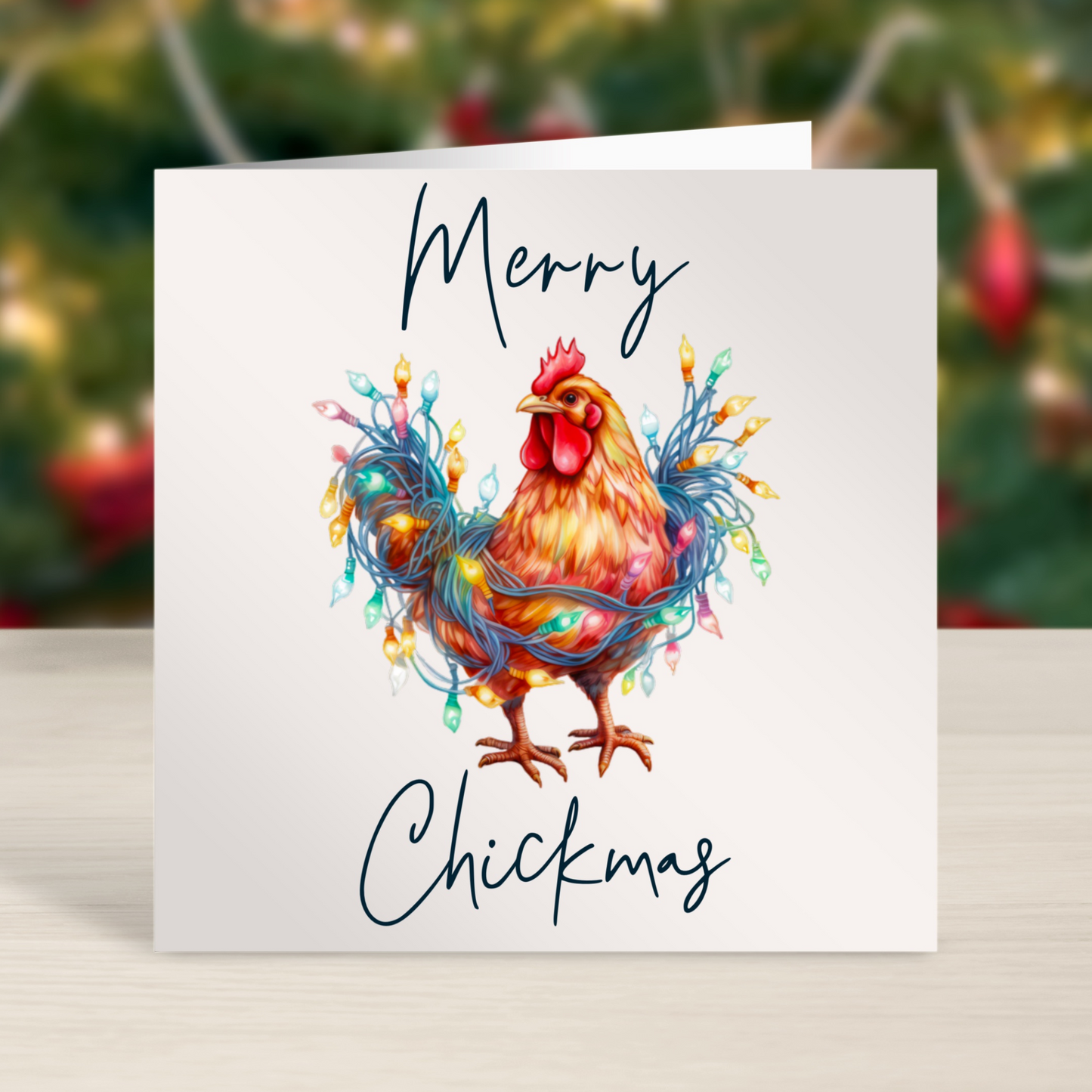 ' Merry Chickmas' Farming Christmas Card