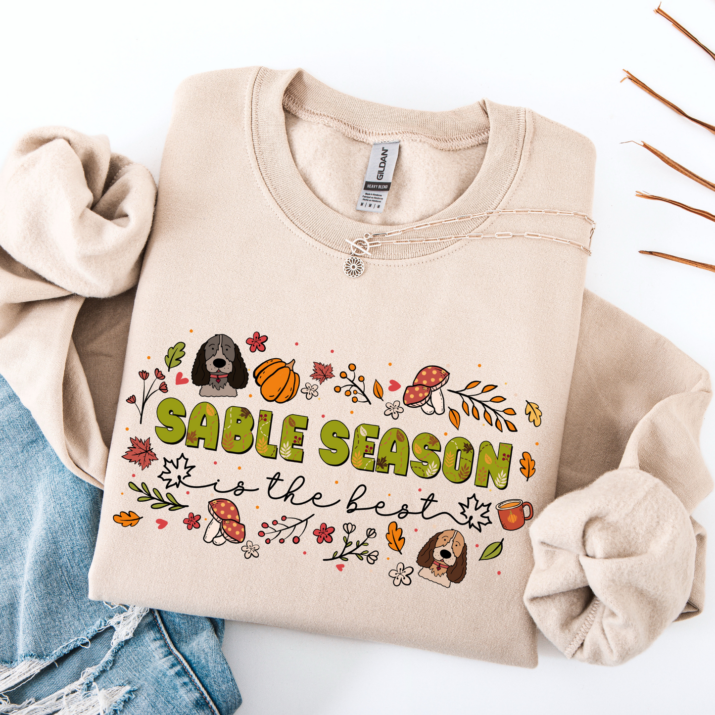'Sable Season' Cocker Spaniel Sweatshirt