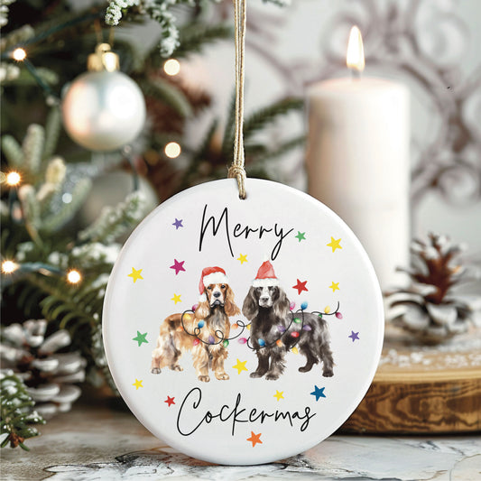 Merry Cockermas® Ornament