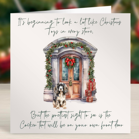 Cocker Spaniel Christmas Card