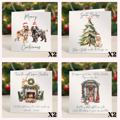 Cocker Spaniel Christmas Card