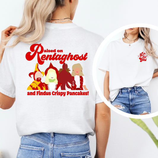 “Raised on Rentaghost & Findus Crispy Pancakes" Retro 80’s UK TV T-Shirt