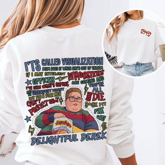 Delightful Derek Graphic Sweatshirt