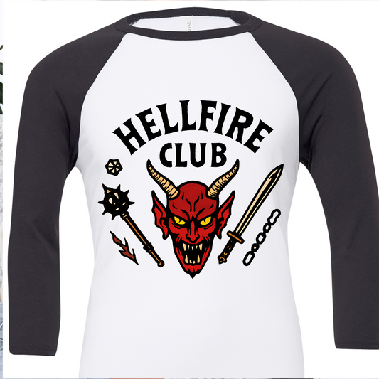 Hellfire Fantasy Club Baseball T-Shirt
