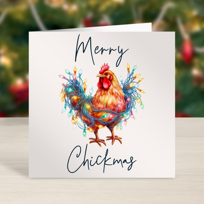 ' Merry Chickmas' Farming Christmas Card