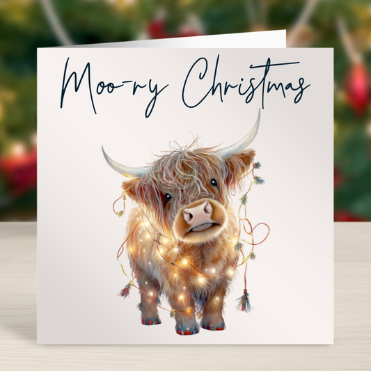 ' Moory Christmas' Farming Christmas Card