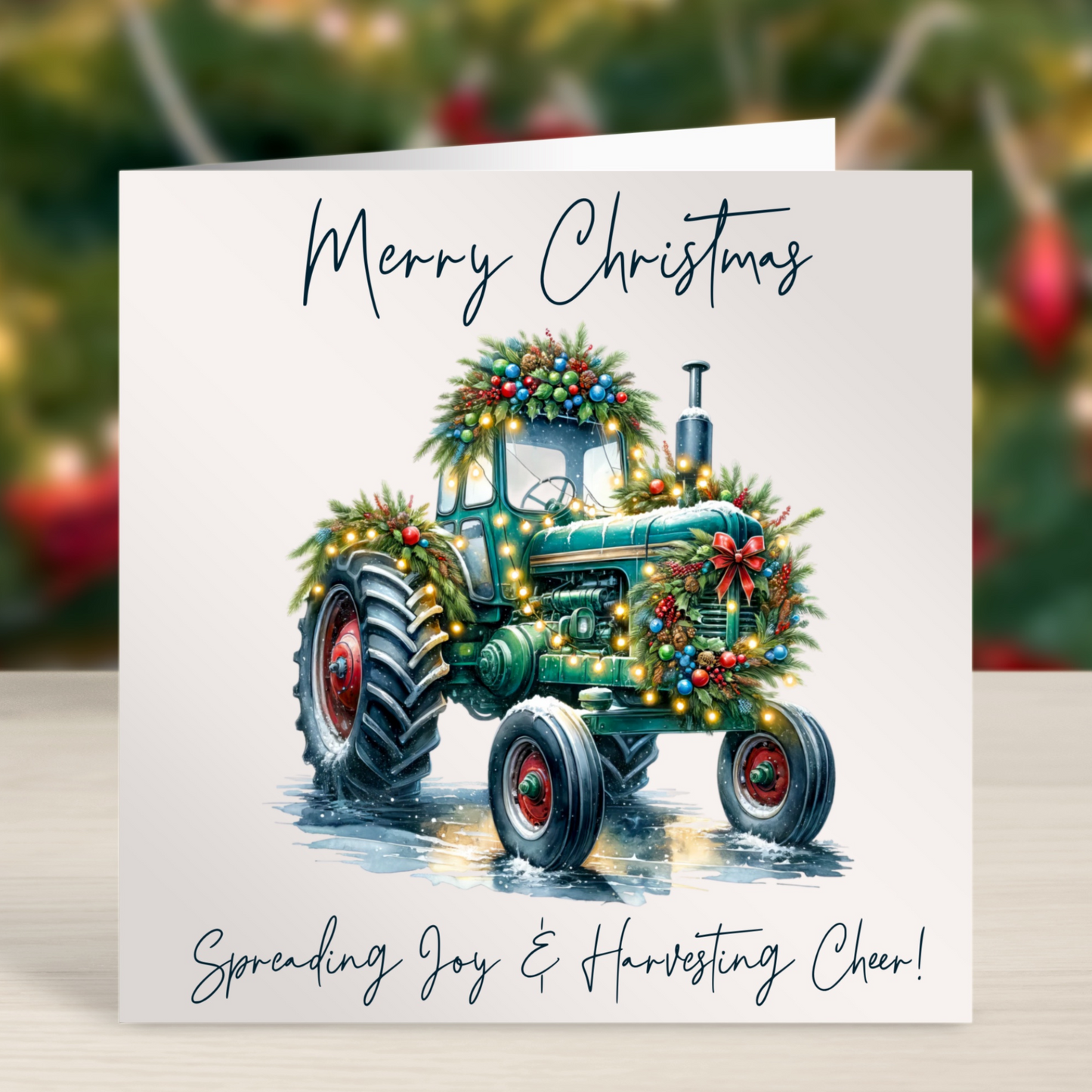'Spreading Joy' Farming Christmas Card