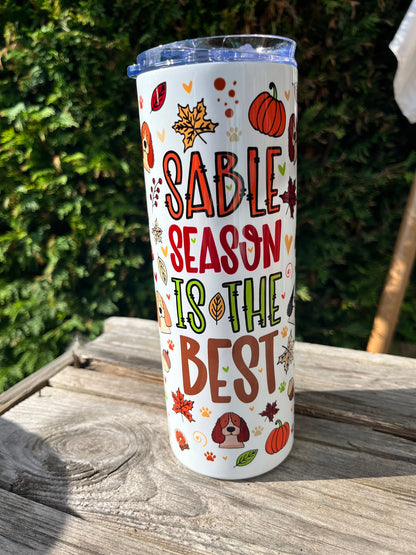 Sable Season Spaniel lover 20oz Tumbler With Straw