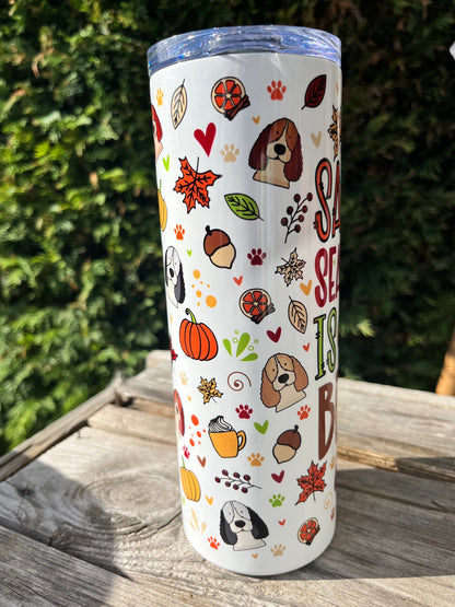 Sable Season Spaniel lover 20oz Tumbler With Straw