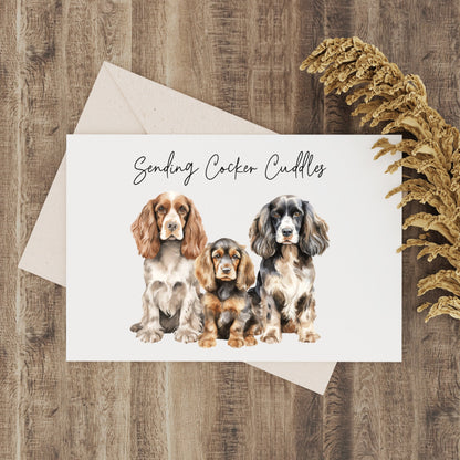 Set of 6 Spaniel Blank Notelets