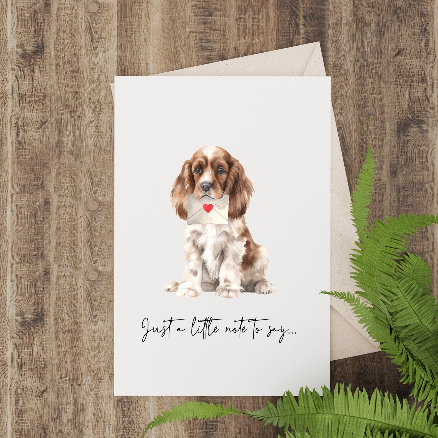 Set of 6 Spaniel Blank Notelets