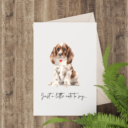 Set of 6 Spaniel Blank Notelets