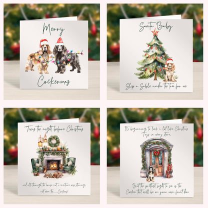 Cocker Spaniel Christmas Card