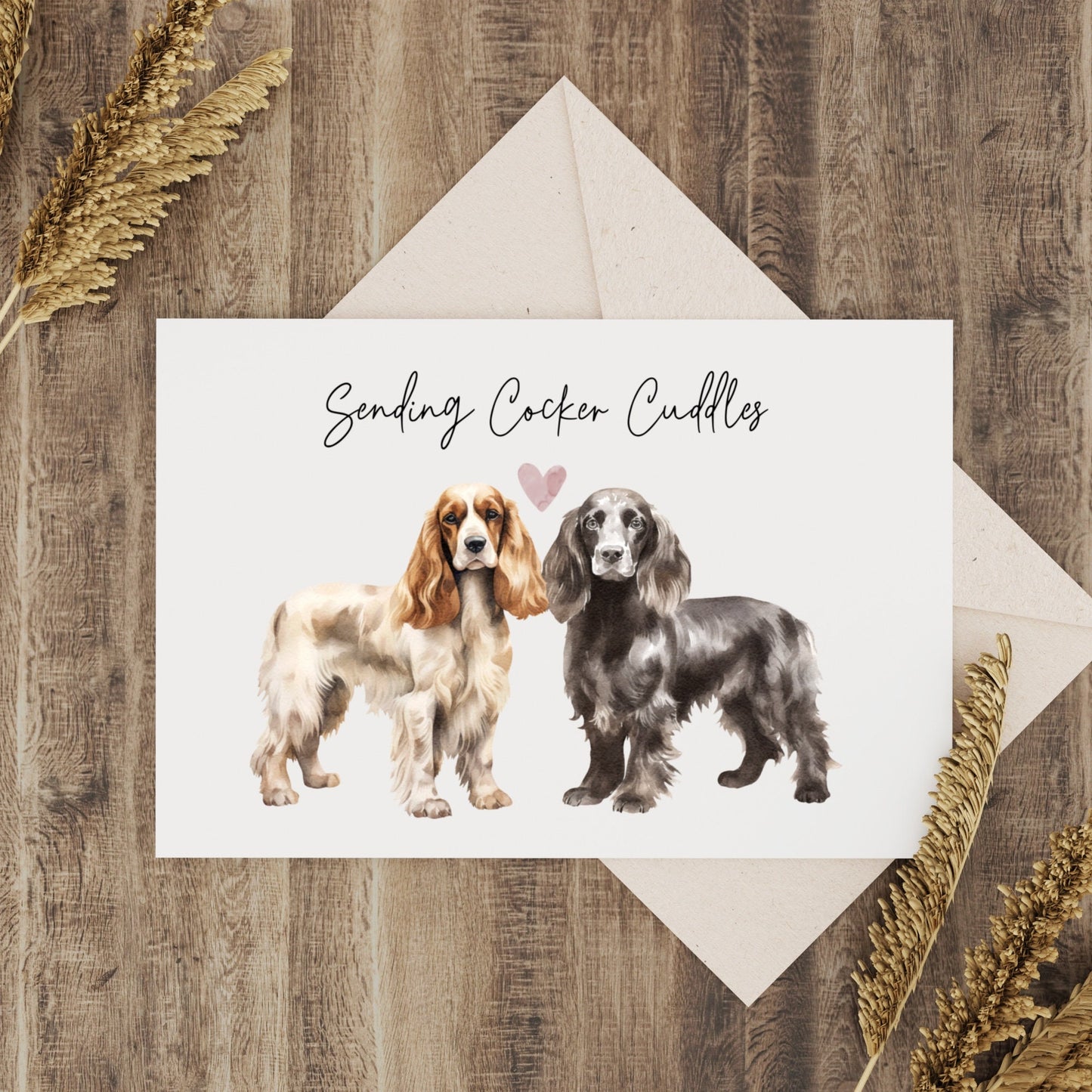 Set of 6 Spaniel Blank Notelets