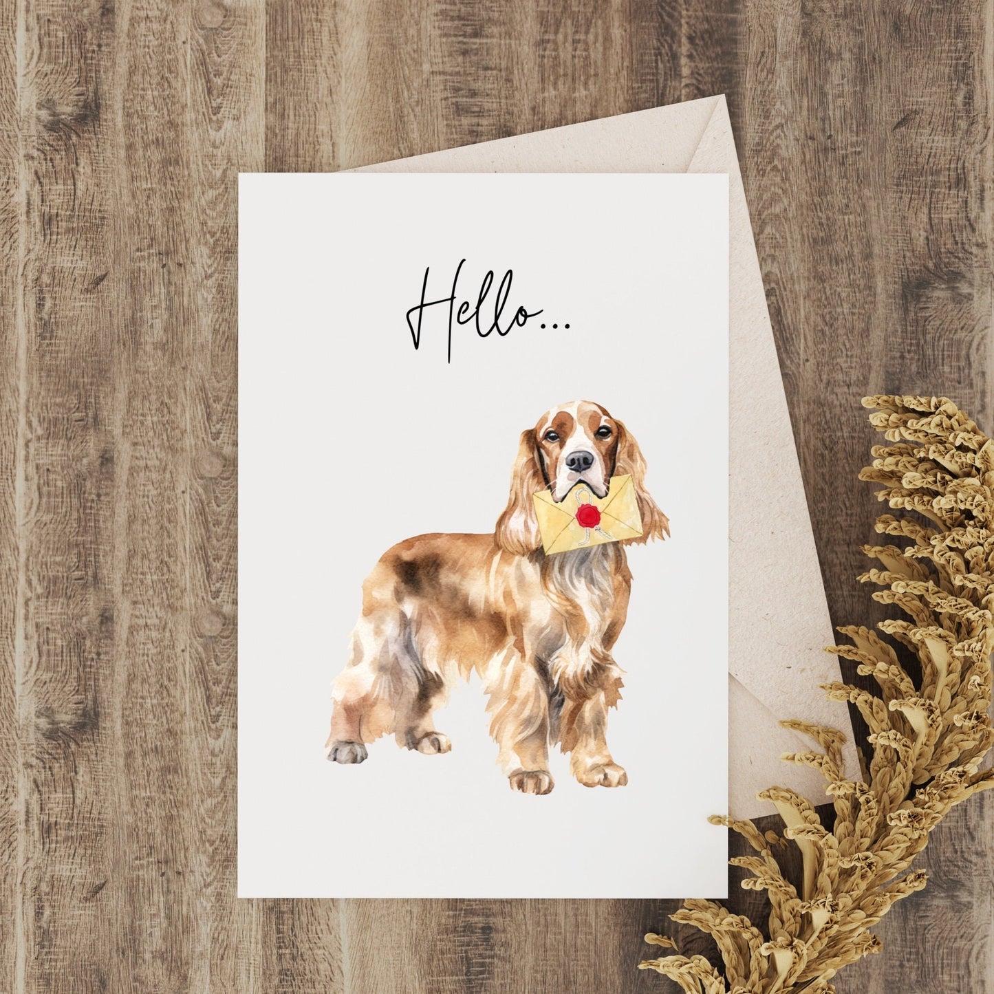 Set of 6 Spaniel Blank Notelets