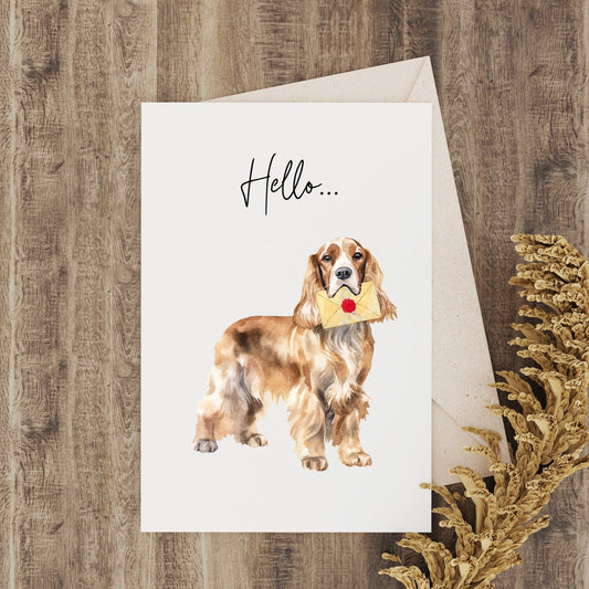 Set of 6 Spaniel Blank Notelets